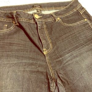 D Jeans skinny dark wash jeans